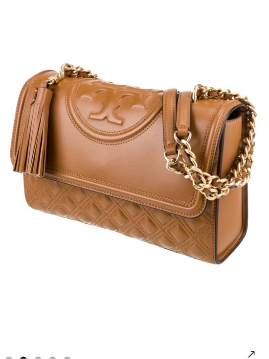Tory Burch Handbags - Tory Burch Cognac Leather Shoulder Bag with Tassel